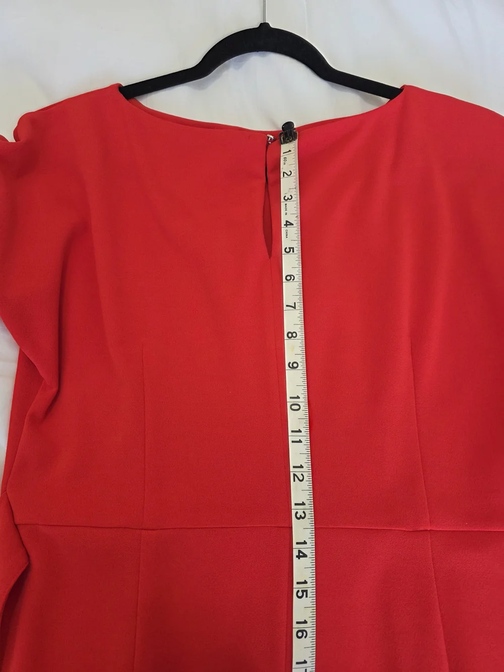 New York & Company Red Belted Midi Dress - Picture 7 of 11